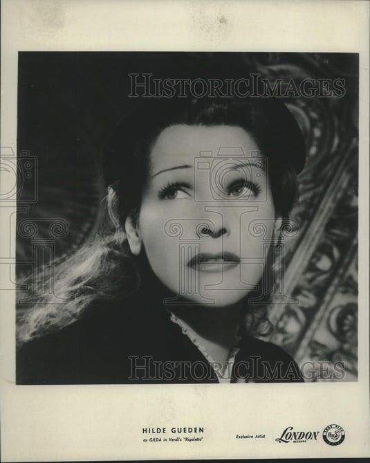 1955 Press Photo Hilde Gulden, as Gilda in Verdi's "Rigoletto" - nox23745