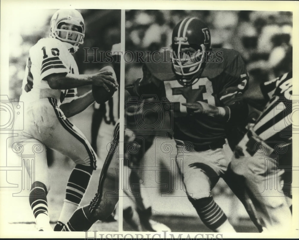 1979 Press Photo Broncos Linebacker Randy Gradishar in Football game with Others