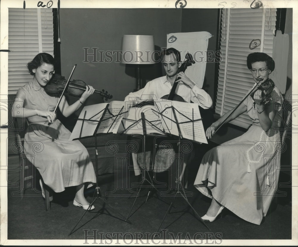 1953 Press Photo Members of the Chamber Orchestra, Clifford Richter, Others