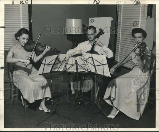 1953 Press Photo Members of the Chamber Orchestra, Clifford Richter, Others