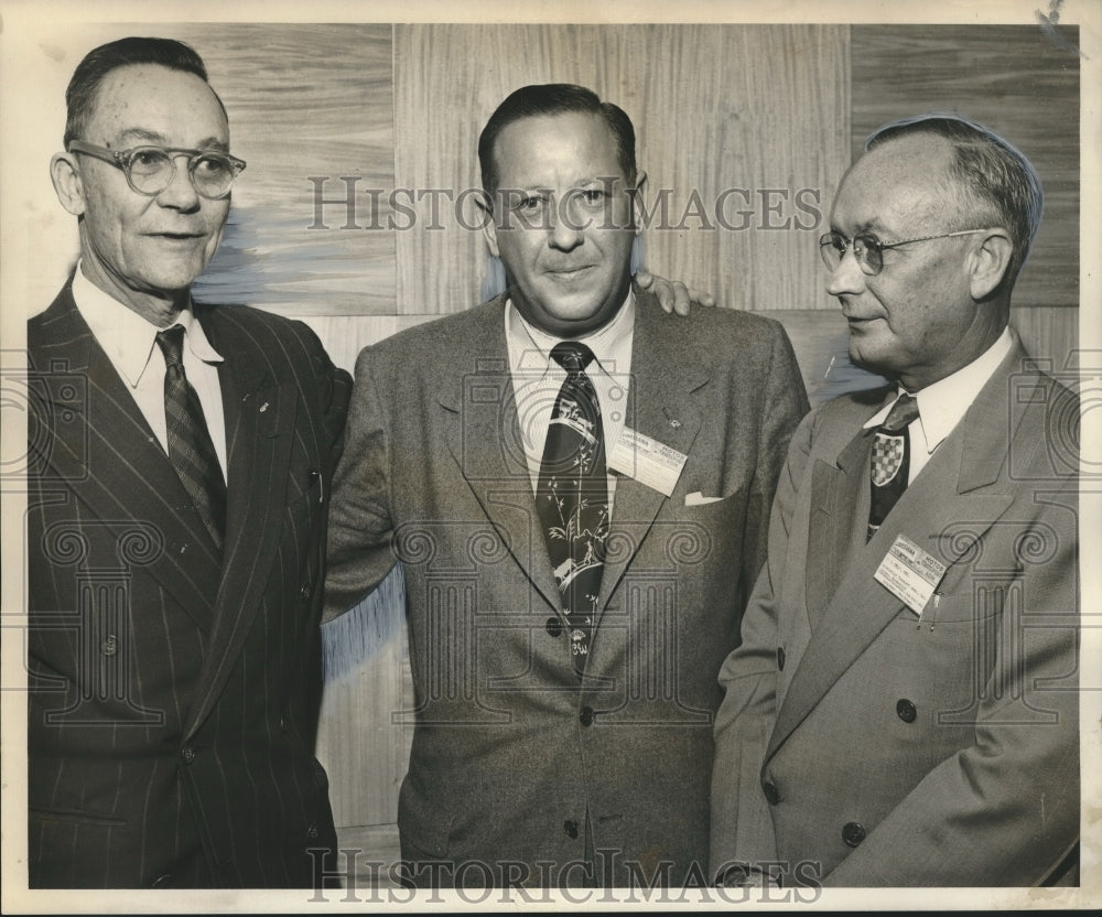 1953 Press Photo Three Attendees of the Louisiana Motor Transport Association