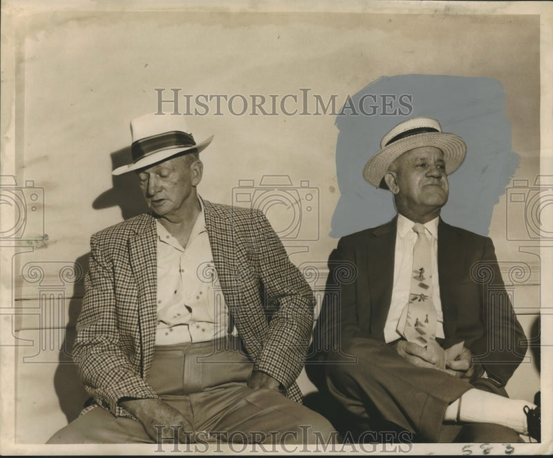 Load image into Gallery viewer, 1958 Press Photo William Webb and Michael Hession - nox24135
