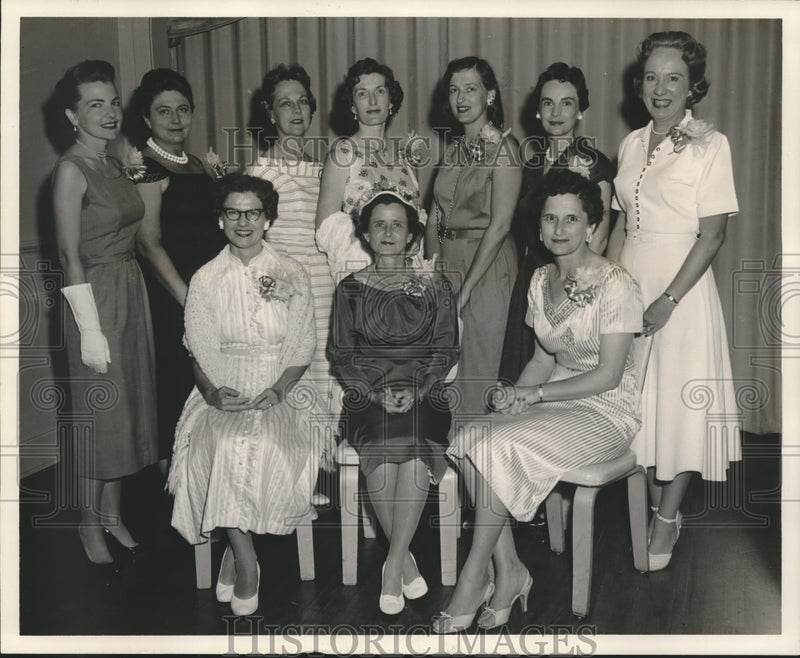 Load image into Gallery viewer, 1958 Press Photo Camp Leroy Johnson Officers' wives' club, New Orleans Officers
