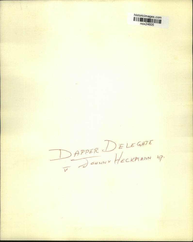 Press Photo Dapper Delegate with Jockey Johnny Heckmann - nox24605