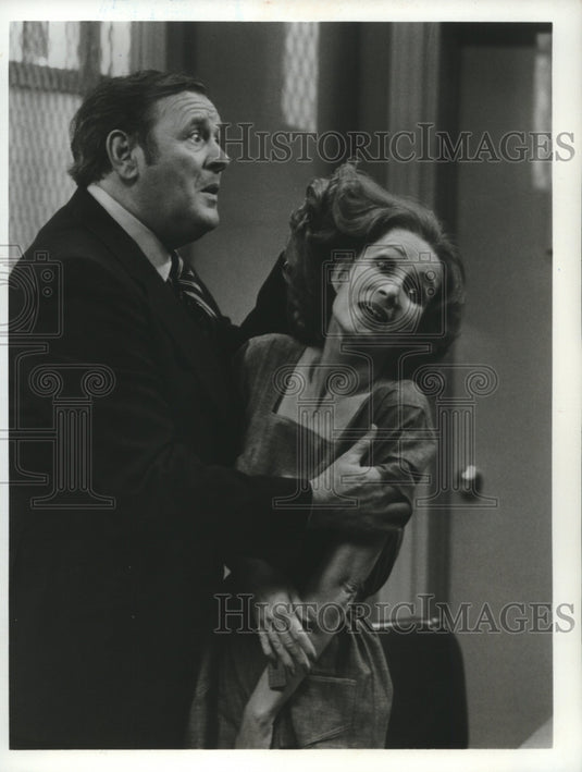 1978 Press Photo Actors Eugene Roche and Katherine Helmond, "Soap" on ABC-TV