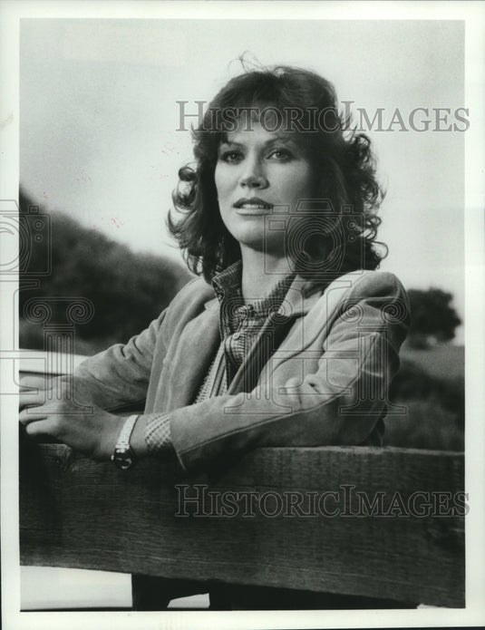1982 Press Photo Actress Pamela Hensley in "Matt Houston" on ABC Television