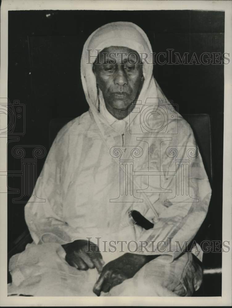 1954 Press Photo Pro-French Berber Pasha of Marrakesh El Glaoui - nox24736