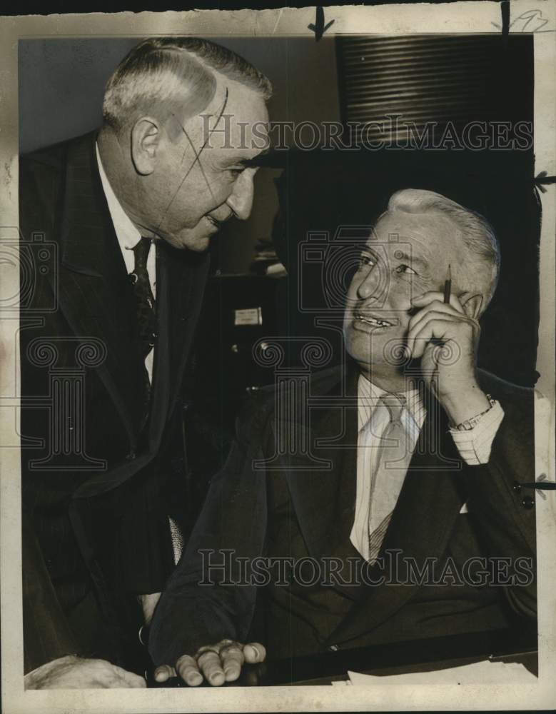 Load image into Gallery viewer, 1939 Press Photo Democratic Senators Walter F. George, Guy M. Gillette
