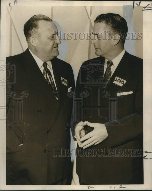 1955 Press Photo Louisiana Automobile Dealers Association Speakers, New Orleans