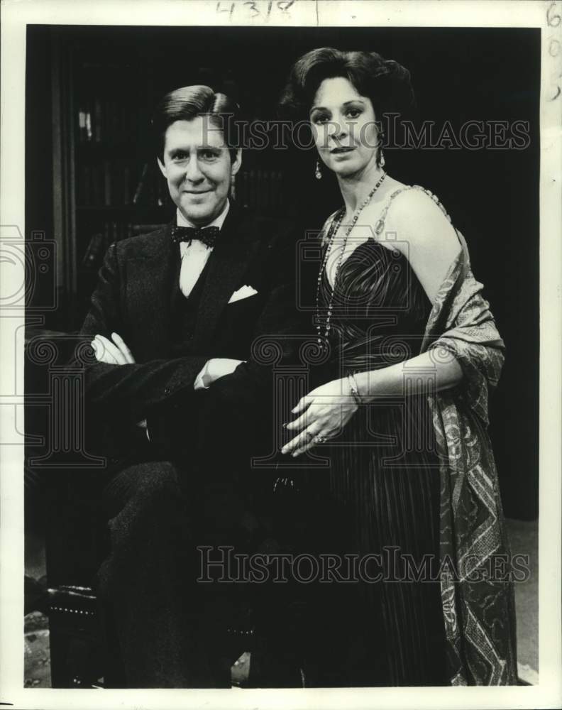 1981 Press Photo Actors Edward Herrman, Jane Alexander - nox24779