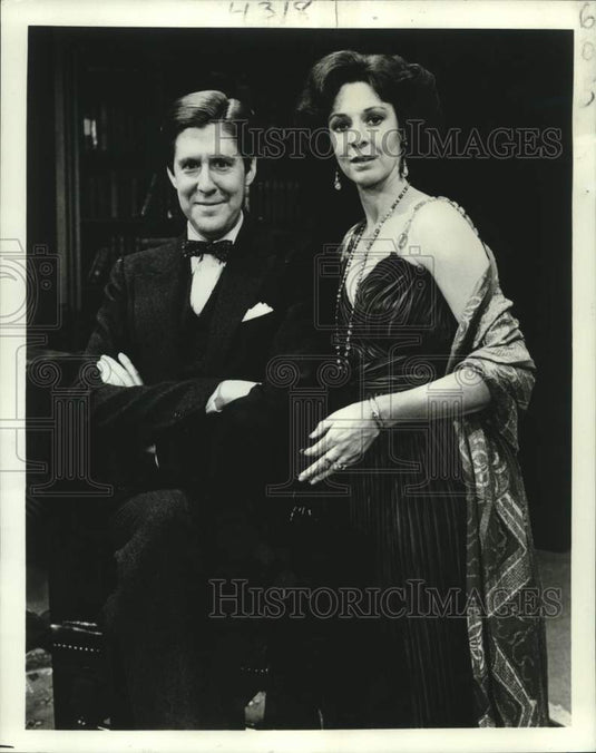 1981 Press Photo Actors Edward Herrman, Jane Alexander - nox24779
