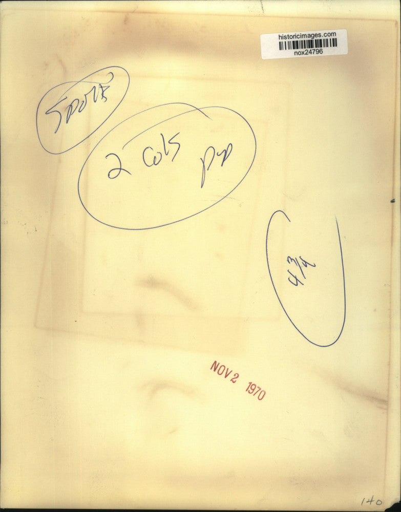 1970 Press Photo Tulane University Football Player David Hebert - nox24796