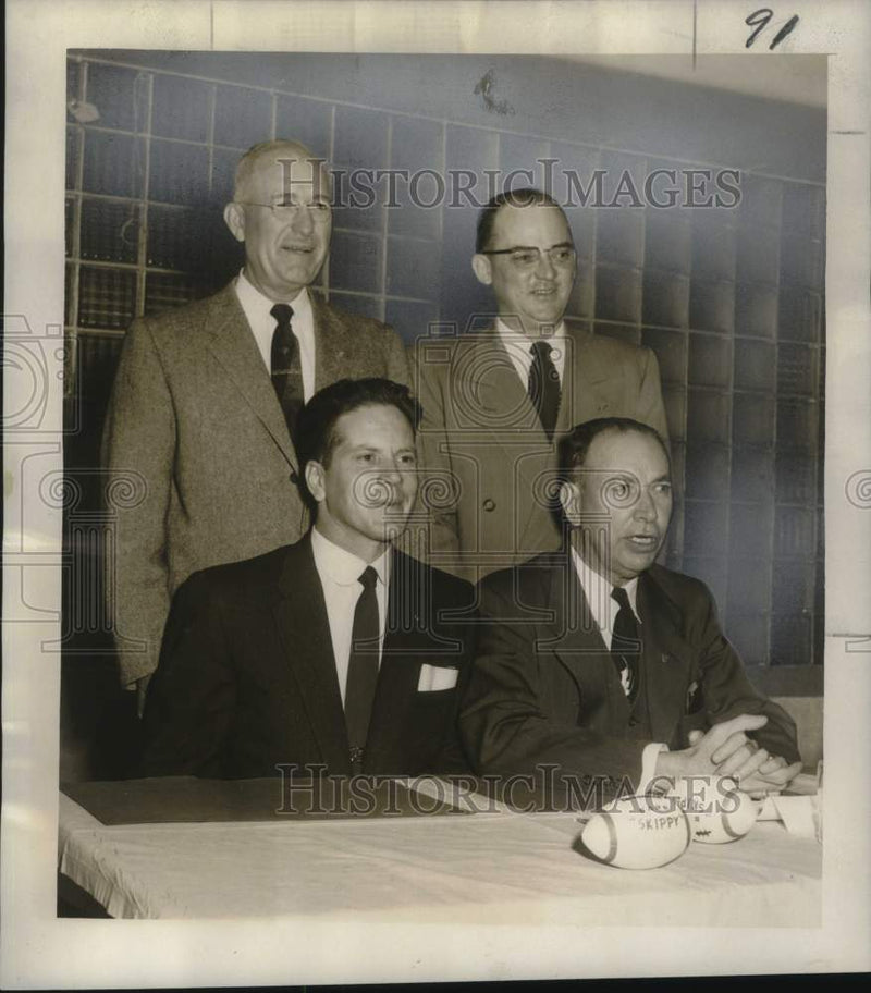Load image into Gallery viewer, 1955 Press Photo Louisiana Safety Association Meeting Panelists, New Orleans
