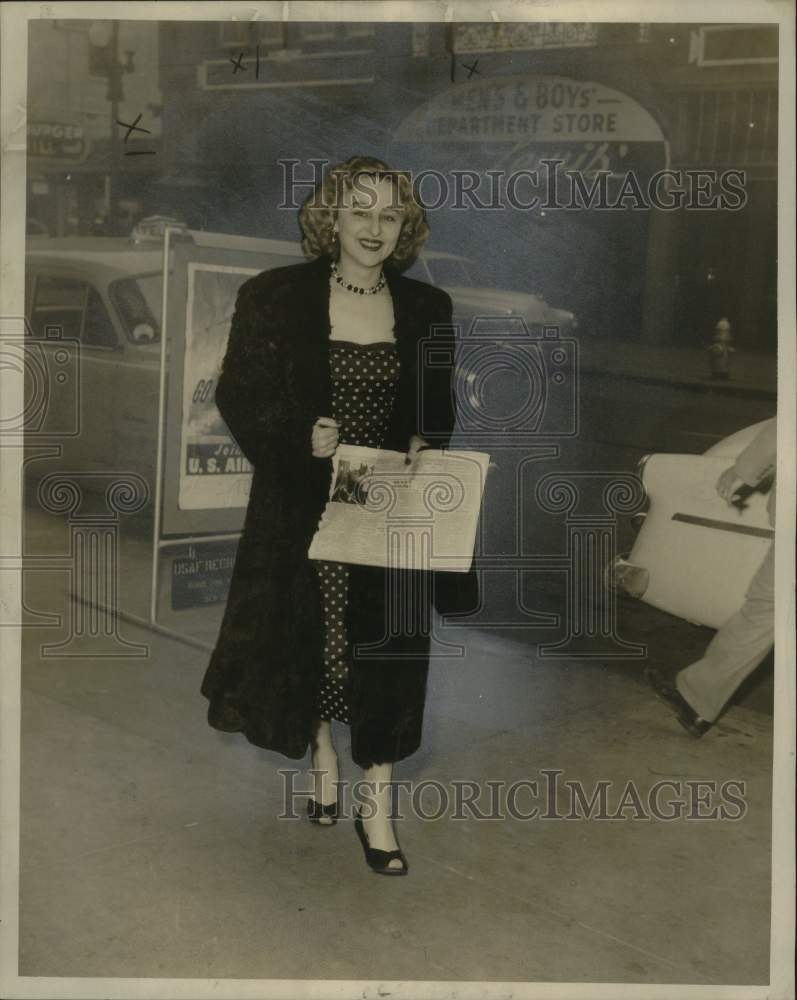 1955 Press Photo Maria Imelda Paprotna Haller, New Orleans Socialite - nox24918