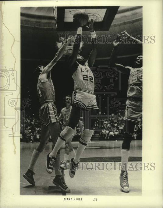 1978 Press Photo Louisiana State University Basketball Player Kenny Higgs