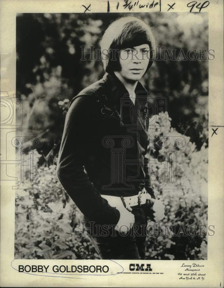 1976 Press Photo Singer Bobby Goldsboro - nox25120