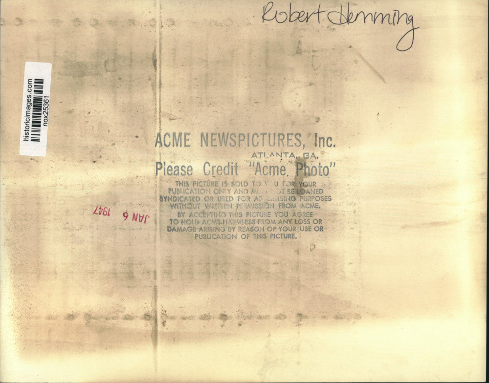 1947 Press Photo Missing Ex-Convict, Robert Hemming, found in Cleveland, Ohio