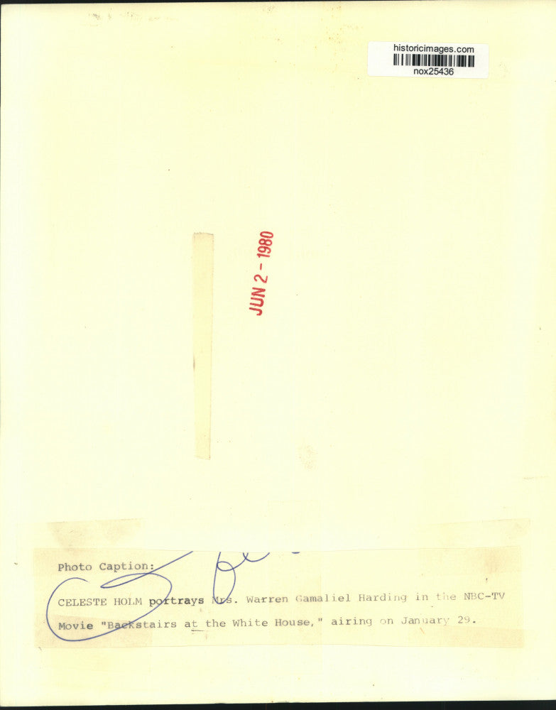 1980 Press Photo Actress Celeste Holm of "Backstairs at the White House"