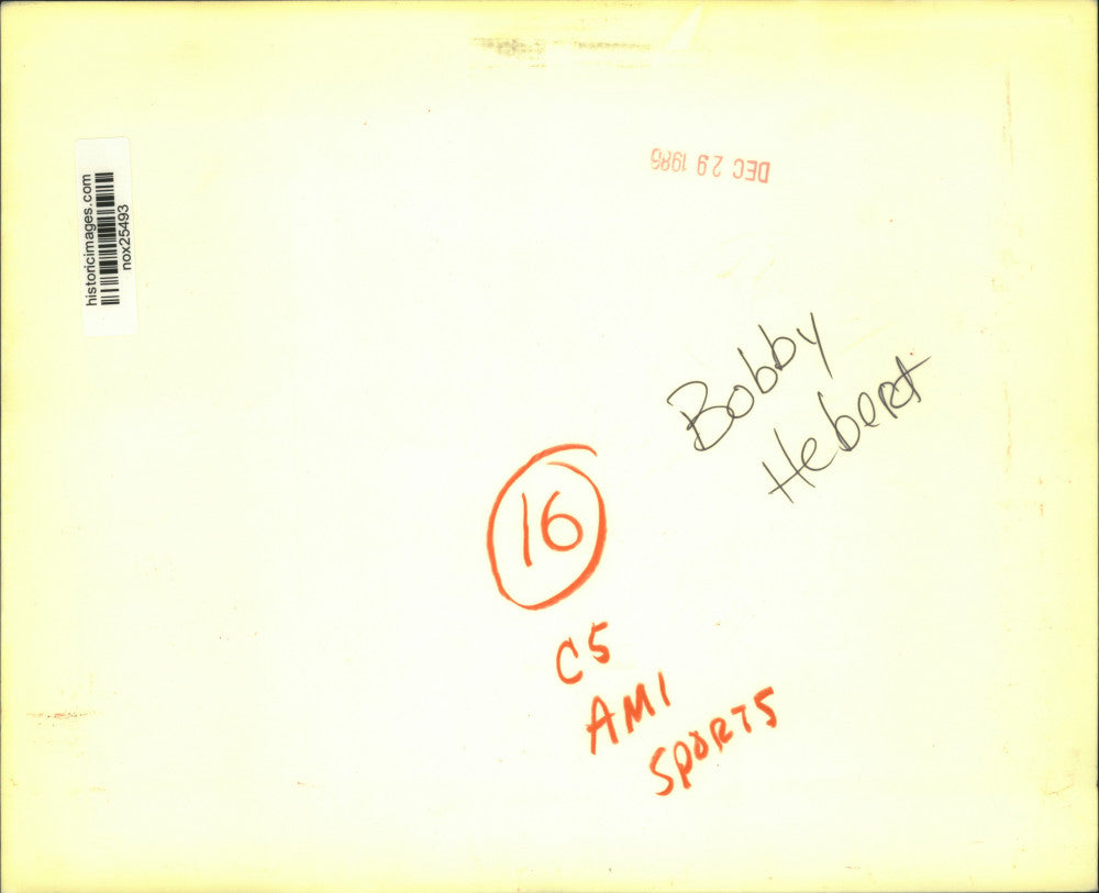 1986 Press Photo New Orleans Saints Football Quarterback Bobby Hebert