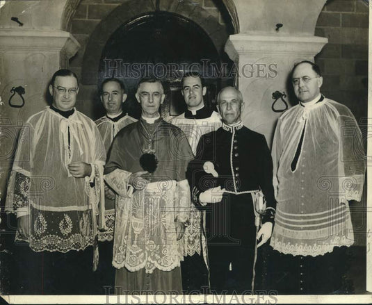1941 Press Photo Christ the King Observance Leaders, Grand Coteau - nox25644