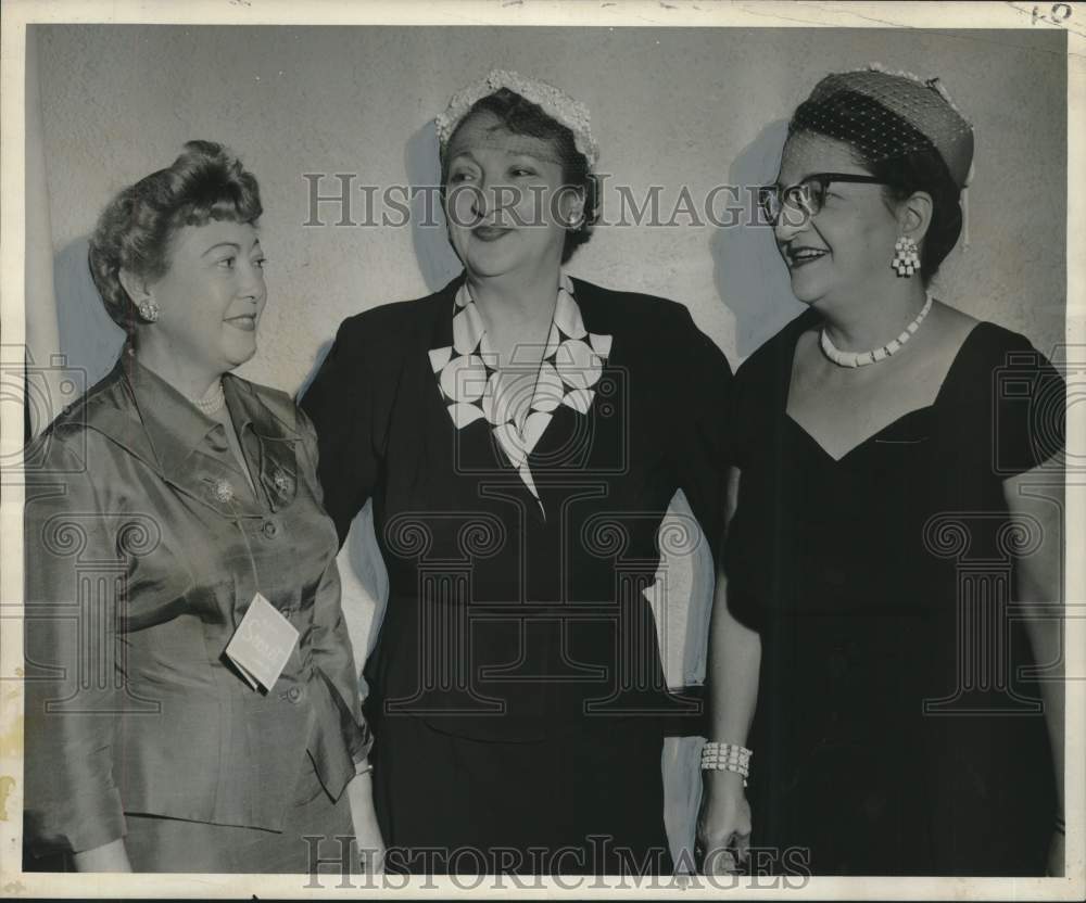 1954 Press Photo New Orleans Hadassah Chapter Speaker, Officers - nox25726