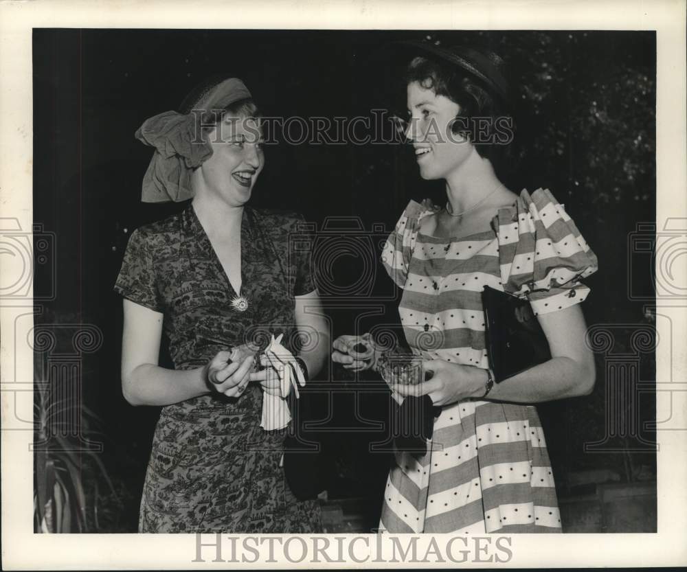 1950 Press Photo Mrs. Raymond K. Goode, Mrs. Neill P. Jeffery Jr. - nox25754