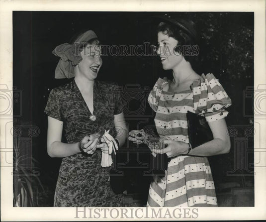 1950 Press Photo Mrs. Raymond K. Goode, Mrs. Neill P. Jeffery Jr. - nox25754