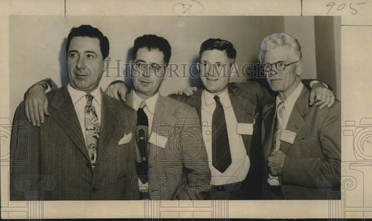 1950 Press Photo Louisiana Press Association Officers at New Orleans Meeting