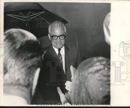 1964 Press Photo GOP Presidential Nominee Barry Goldwater Arrives in New Orleans