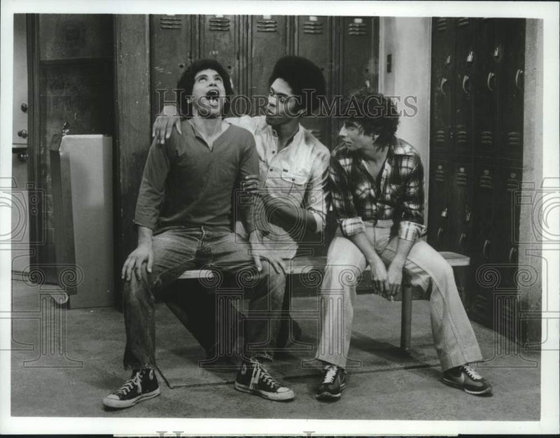 Load image into Gallery viewer, 1978 Press Photo Three of the "Sweathogs" in "Welcome Back, Kotter" - nox25813
