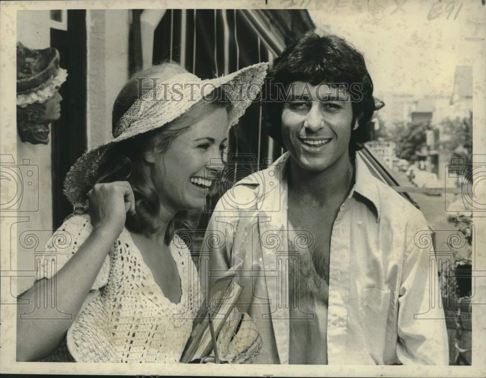 1978 Press Photo Actors Cathy Hicks, Randy Herman of "Sparrow" - nox25818