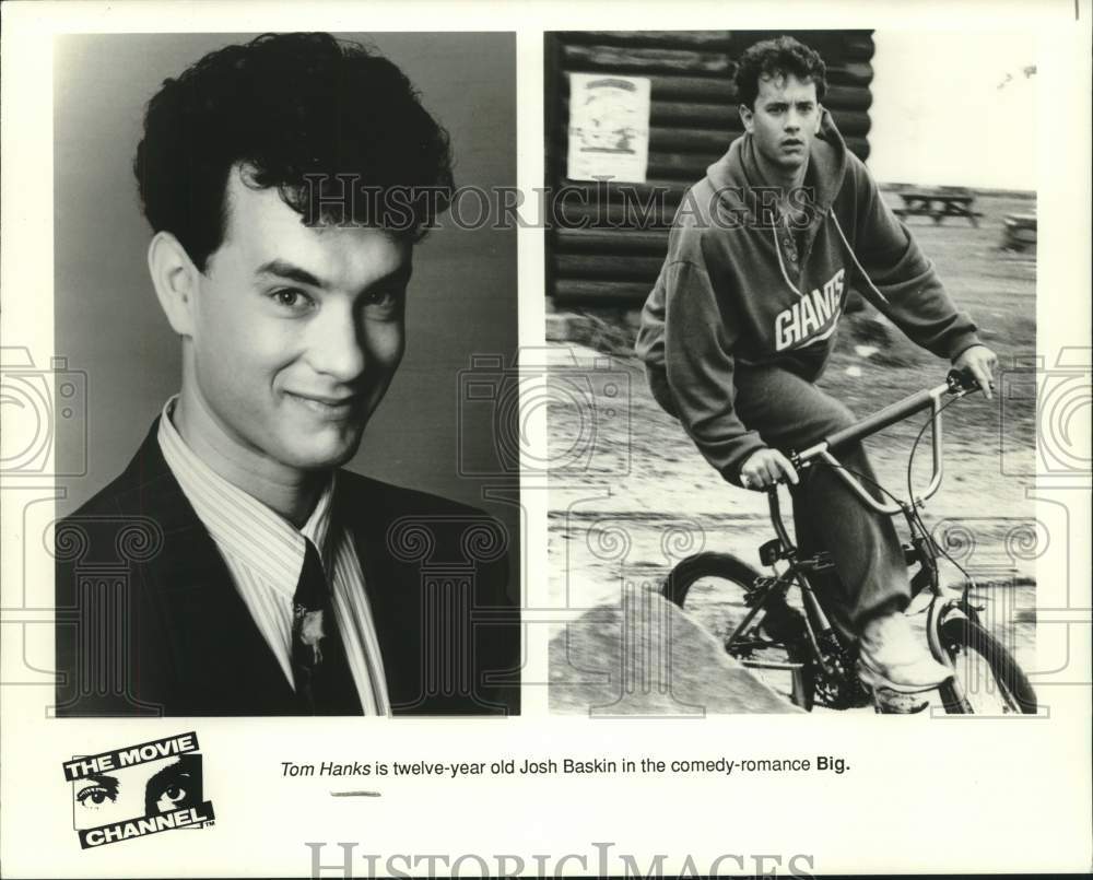 1989 Press Photo star of "Big" Tom Hanks/Scene from "Big" - nox25833