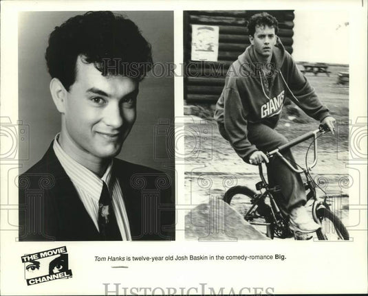 1989 Press Photo star of "Big" Tom Hanks/Scene from "Big" - nox25833