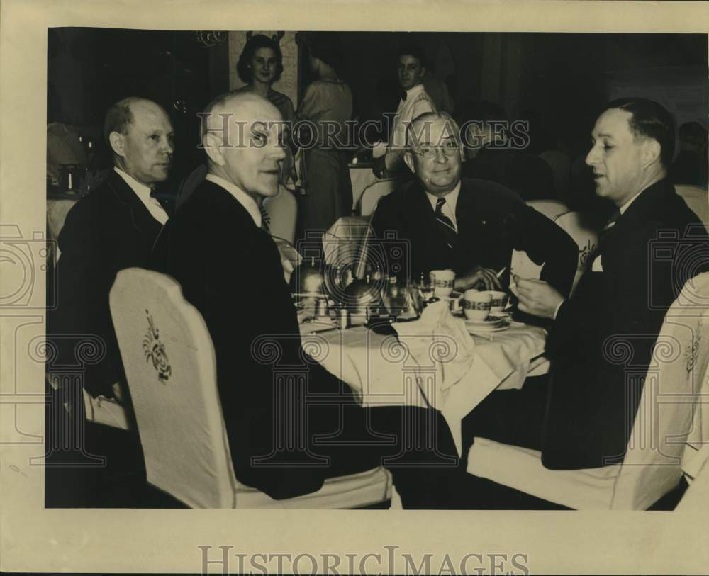 1938 Press Photo Brigadier General Edmund S. Hartshorn has Coffee in New Orleans