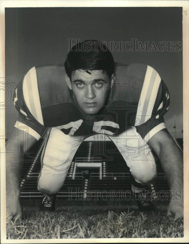 Press Photo New Orleans Football Player Bob Foster, Tackle of Warren Easton