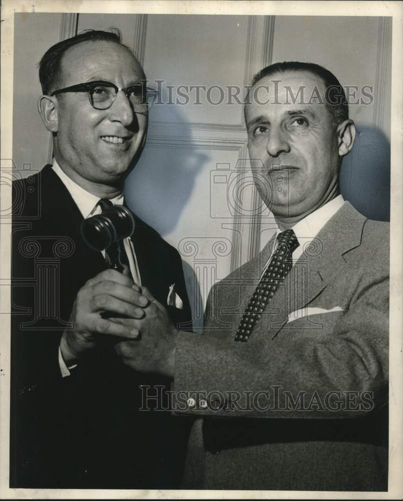 Load image into Gallery viewer, 1955 Press Photo Louisiana Housewares Club Incoming &amp; Outgoing Presidents
