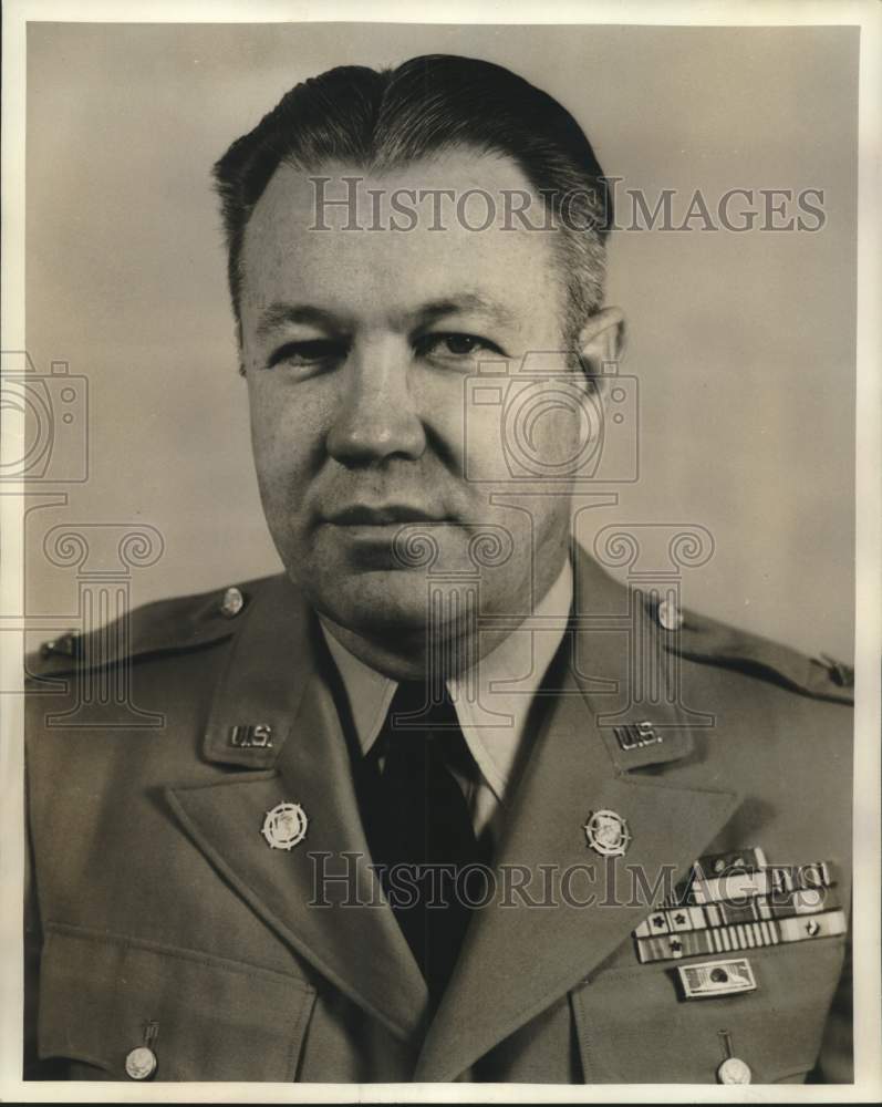 1955 Press Photo Colonel Ernest B. Gray, New Orleans Port of Embarkation