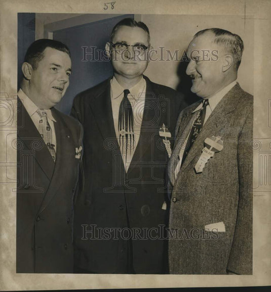 1953 Press Photo Sam J. Allen, Paul H. Graviee & Walter W. Kellogg