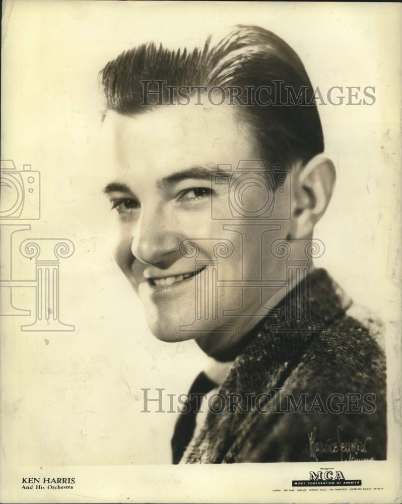 1948 Press Photo Conductor Ken Harris, Orchestra leader