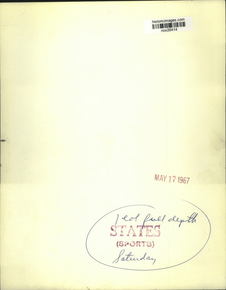 1967 Press Photo Harlem Globetrotters Basketball Player Leon Hillard