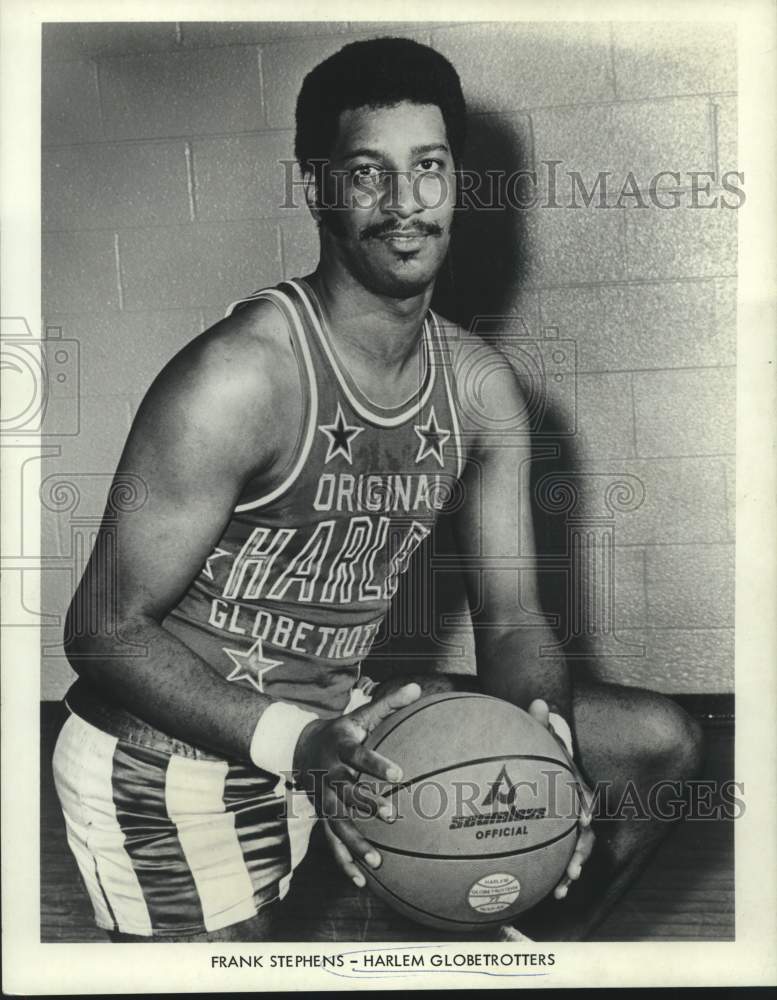 1971 Press Photo Harlem Globetrotters Basketball Player Frank Stephens- Historic Images