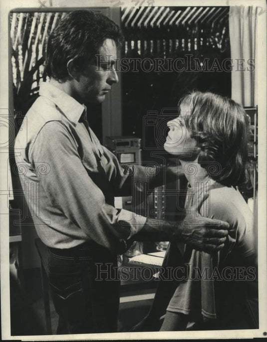 1978 Press Photo Bill Bixby, Marietta Hartley, "The Incredible Hulk"