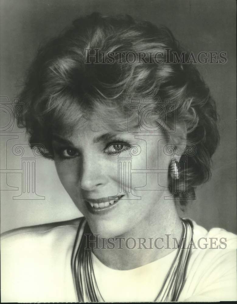 1986 Press Photo Actress Mariette Hartley "The Morning Program" on CBS-TV