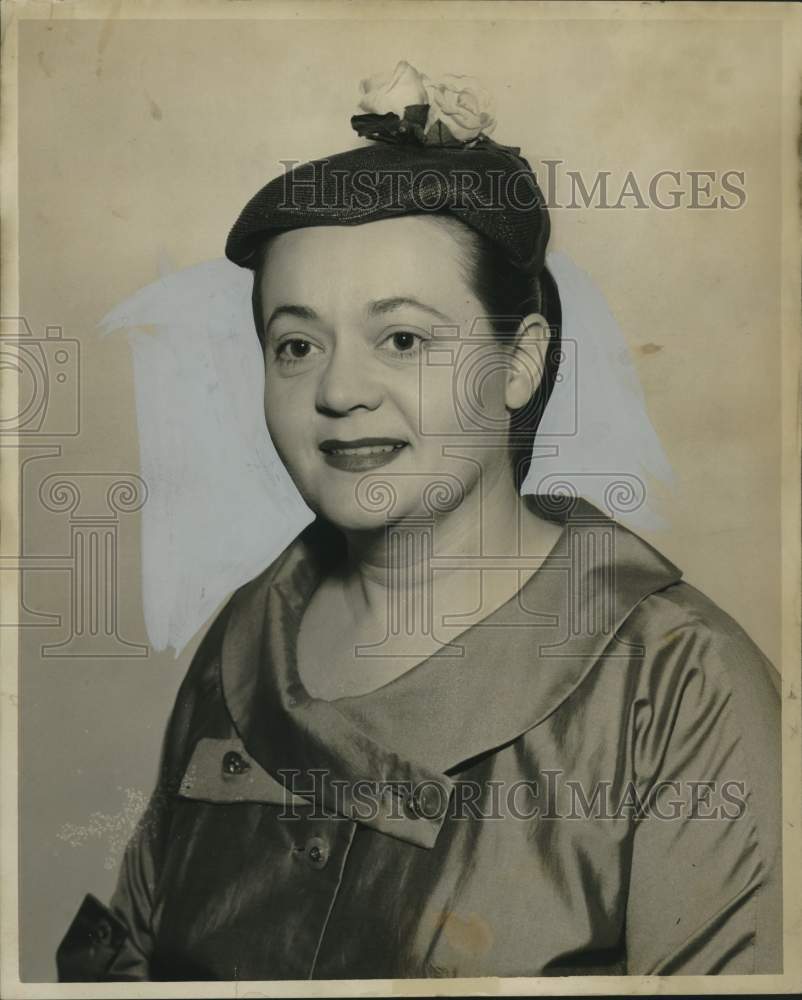 1958 Press Photo Mrs. R.B. James, President Deep South Explorer Club