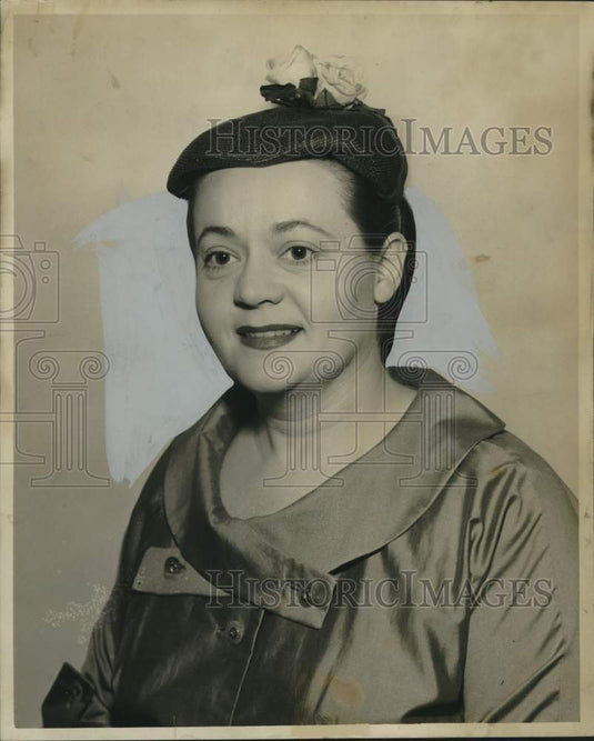 1958 Press Photo Mrs. R.B. James, President Deep South Explorer Club