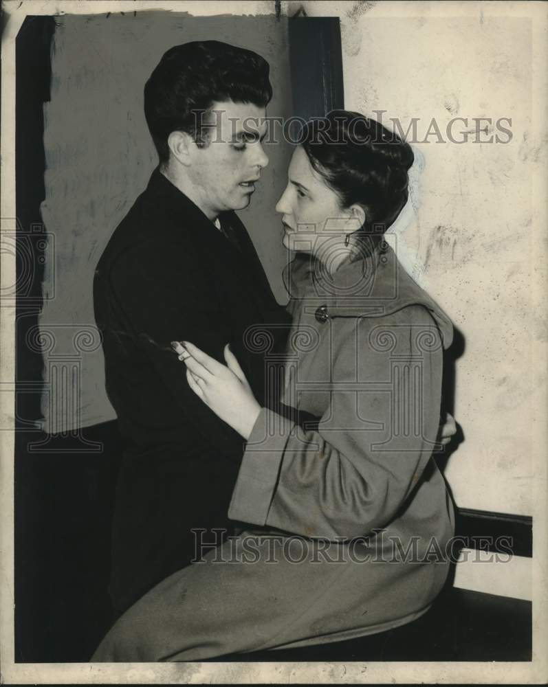 1949 Press Photo Louis Eugene Hoover and his wife