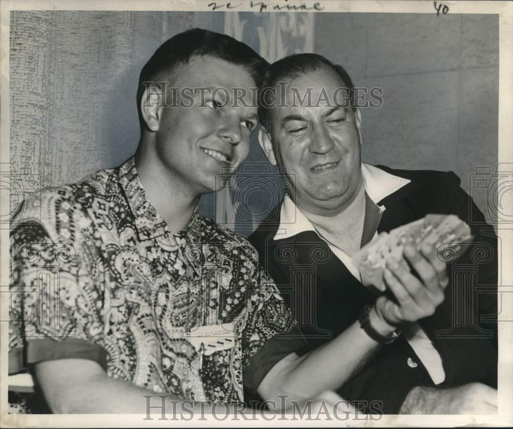 1954 Press Photo Bridge Winners James O. Jacoby, K.D. Westerfield, New Orleans