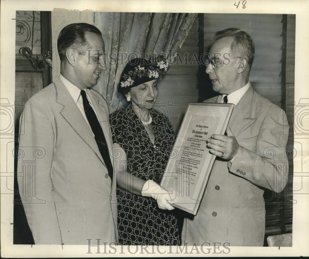 1950 Press Photo New Orleans Community Chest Honors Julius Goldman - nox26913