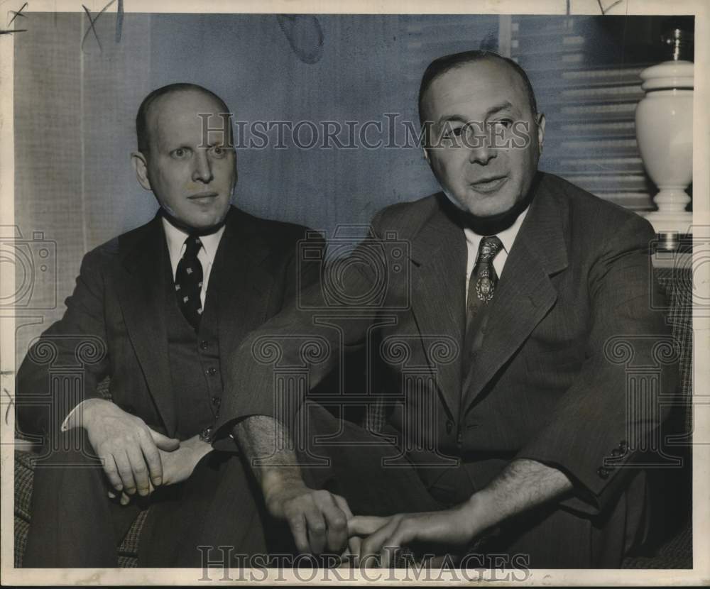 1954 Press Photo Kohlmeyer & Company Business Meeting Principals, New Orleans