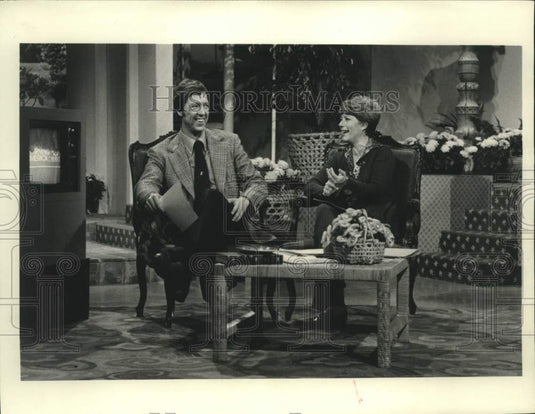 1976 Press Photo "Good Morning America" Co-Hosts David Hartman, Nancy Dussault
